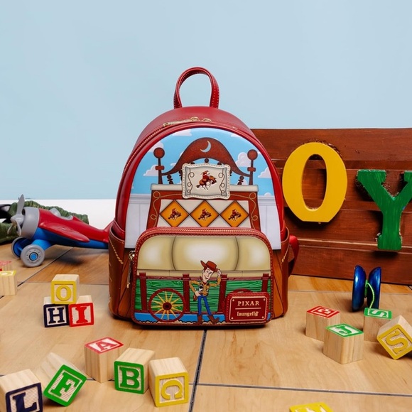 Loungefly Toy Story Woody Andy’s Room Mini BackPack NWT - Picture 7 of 9